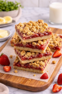 Strawberry Crumb Bars