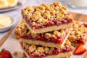 Strawberry Crumb Bars