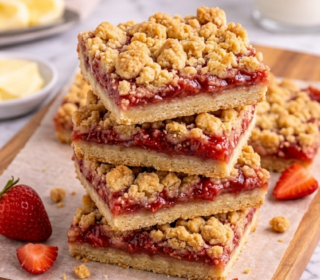 Strawberry Crumb Bars